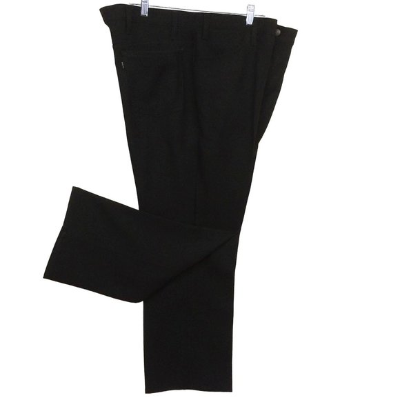 Vintage 60s-70s Levi's Boot Cut Men 44x30 Polyester Slacks Western Cowboy Flared - Picture 1 of 13